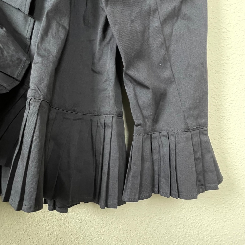 Pyramid Collection Ruffle Jacket Shacket L Black Gothic Whimsigoth‎ Cosplay NWOT - Picture 4 of 8
